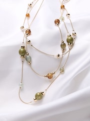 FatFace Bead Layered Necklace - Imagen 2 de 2