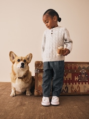 Black/Grey Pull On Smart Trousers (3mths-7yrs) - Image 2 of 8