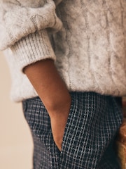 Black/Grey Pull On Smart Trousers (3mths-7yrs) - Image 3 of 8