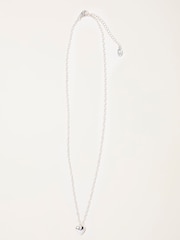 FatFace Silver Tone Heart Chain Necklace - Image 1 of 2