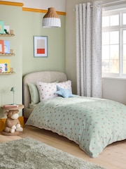 Sage Green Hamish the Cow Supersoft Brushed Cotton Duvet Cover and Pillowcase Set - Image 1 of 6