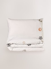 Pleated Embroidered Sports Duvet Cover and Pillowcase Set - Image 5 of 6