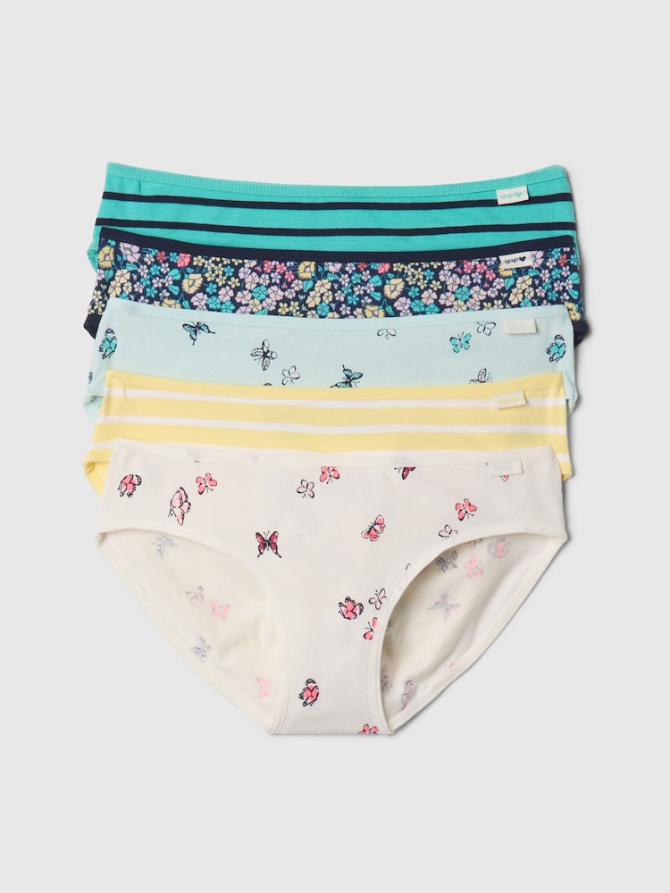 Gap White Bikini Briefs 5-Pack (4-13yrs) - Image 1 of 1
