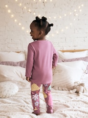 Purple Disney Princess Snuggle Pyjamas (9mths-10yrs) - Image 3 of 8