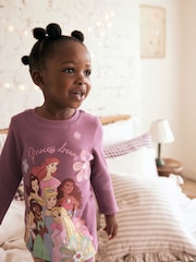 Purple Disney Princess Snuggle Pyjamas (9mths-10yrs) - Image 4 of 8