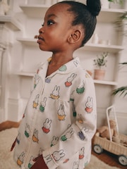 Ecru White Miffy Button Through Pyjamas (9mths-10yrs) - Image 3 of 7