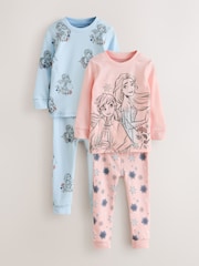 Rosa/azul - Disney Frozen Snuggle Pyjamas 2 Pack (9mths-10yrs) - Imagen 4 de 10