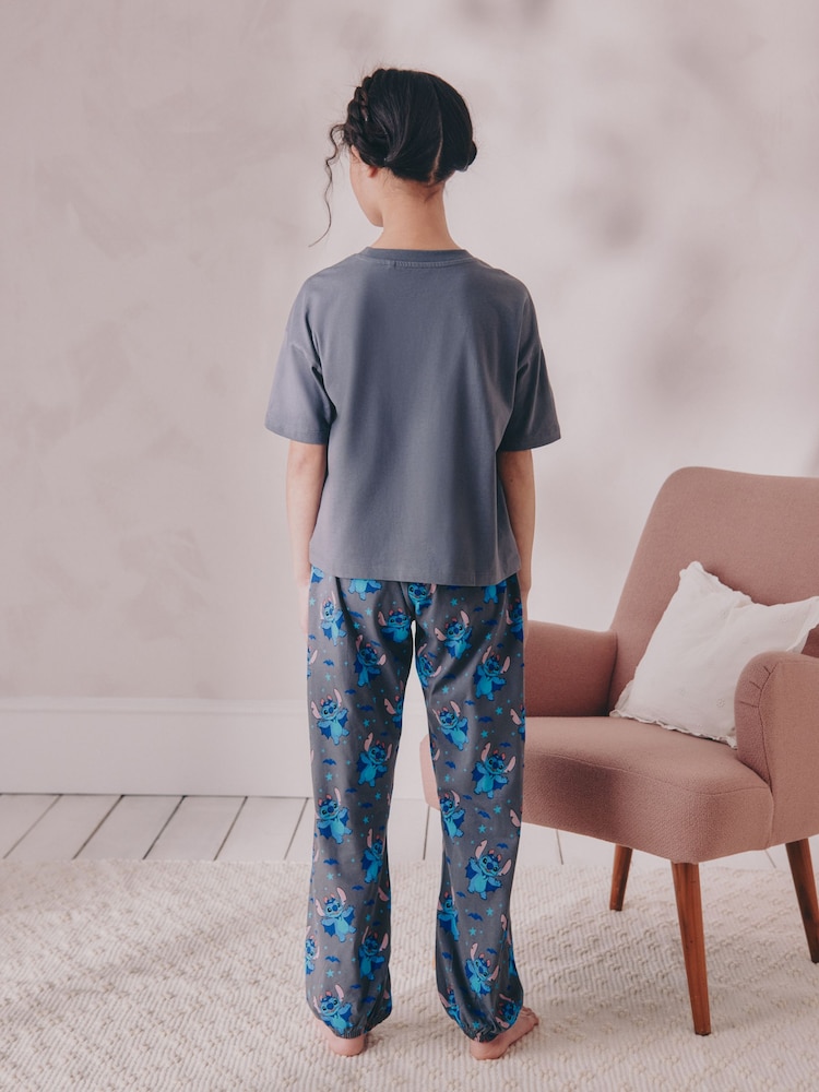 Charcoal Grey Disney Lilo and Stitch Halloween Pyjamas (3-16yrs) - Image 2 of 8