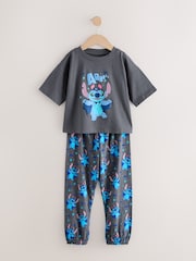 Charcoal Grey Disney Lilo and Stitch Halloween Pyjamas (3-16yrs) - Image 5 of 8