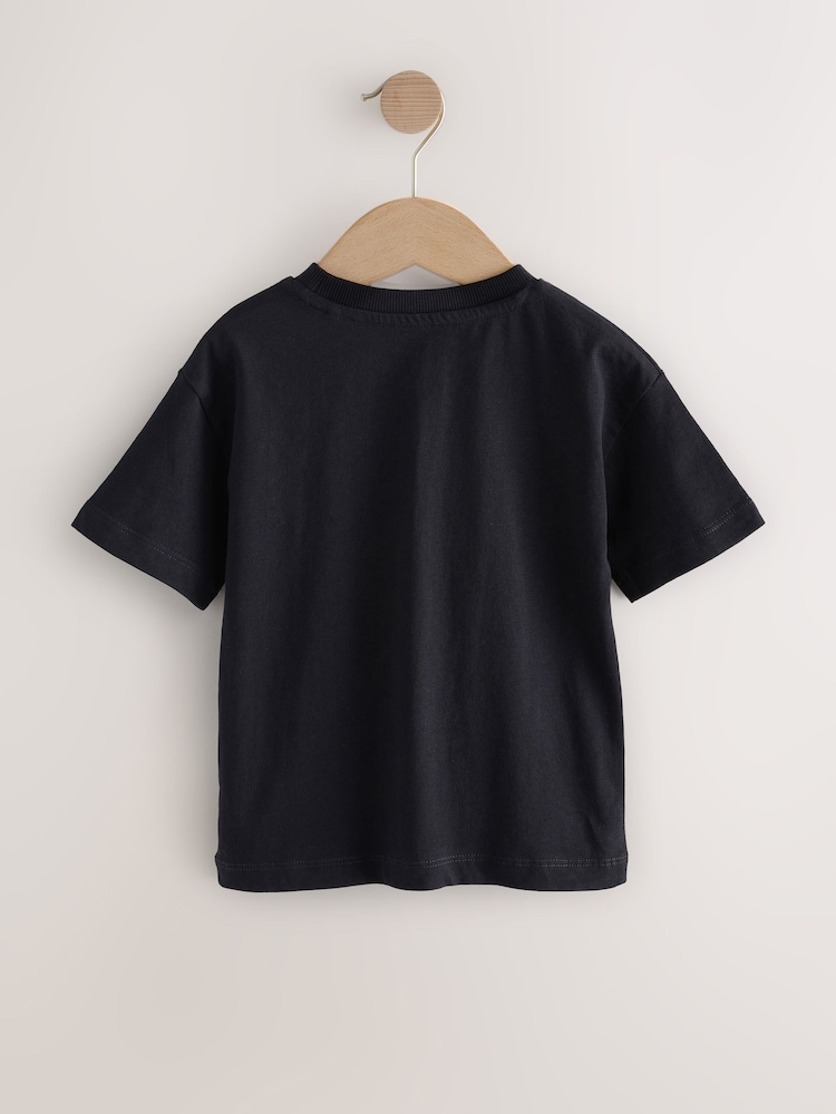 Black Spider-Man Short Sleeve 100% Cotton T-Shirt (3mths-8yrs) - Image 5 of 7