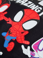 Schwarz - Kurzarm-T-Shirt mit Spider-Man-Motiv aus 100 % Baumwolle (3M.–8J.) - Bild 7 von 7