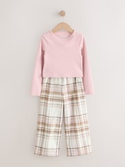 Pink/Cream Woven Pyjama Bottoms 2 Pack (3-16yrs) - Image 7 of 10