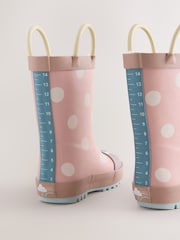 Pink Ladybird Handle Wellies - Image 3 of 5