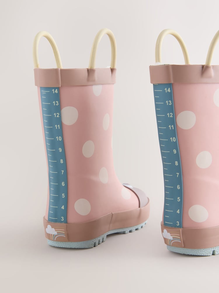 Pink Ladybird Handle Wellies - Image 3 of 5