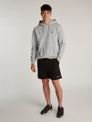 Tommy Jeans Grey Regular Badge 100% Cotton Hoodie - Image 3 of 6
