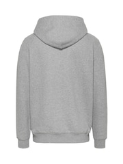 Tommy Jeans Grey Regular Badge 100% Cotton Hoodie - Image 6 of 6