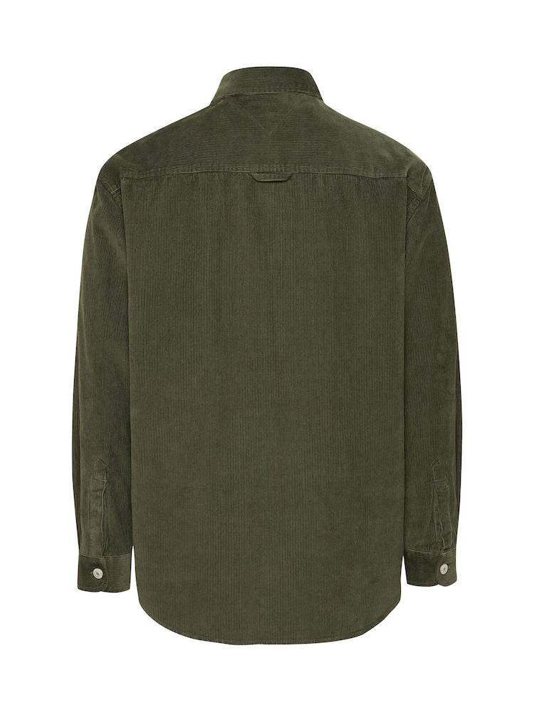Tommy Jeans Green Corduroy 100% Cotton Shirt - Image 2 of 3
