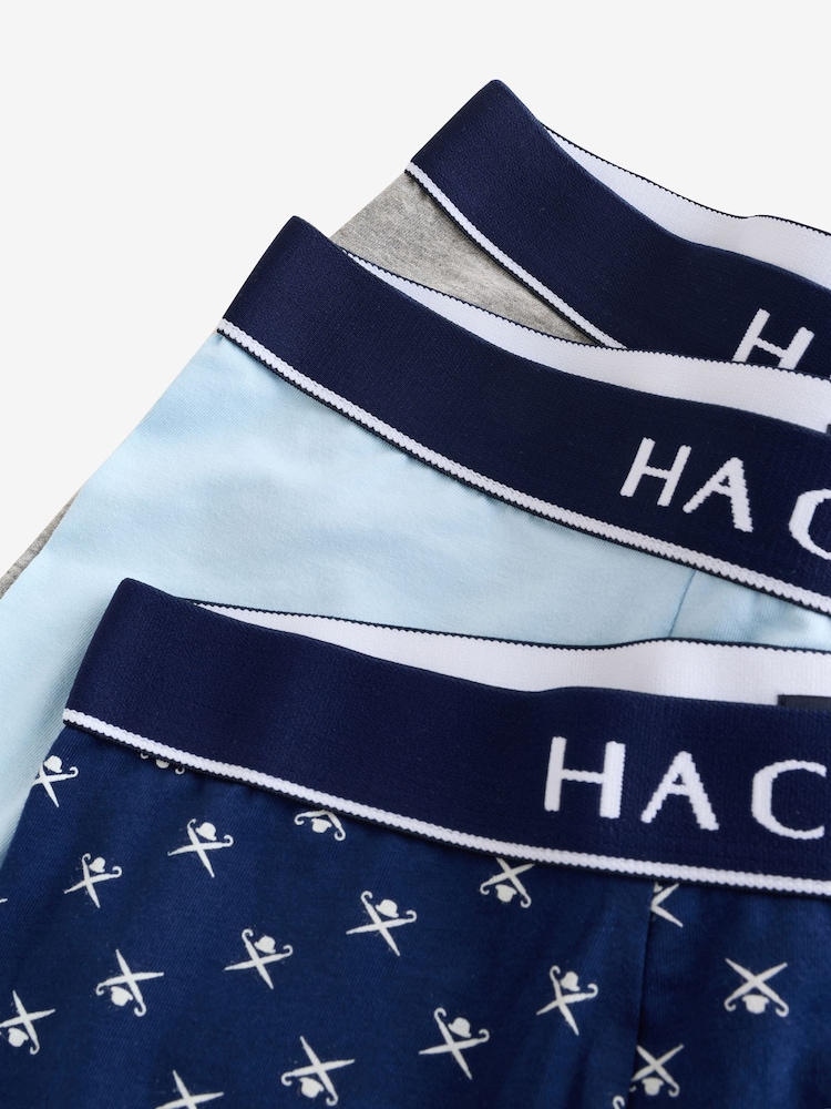 Hackett Pack Of 3 Cotton Boxer Trunks - Image 6 of 13