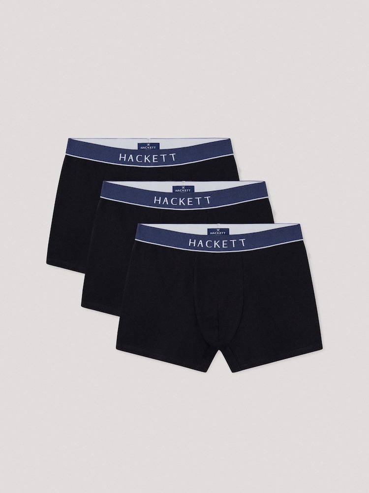 Hackett Pack Of 3 Cotton Boxer Trunks - Image 1 of 4
