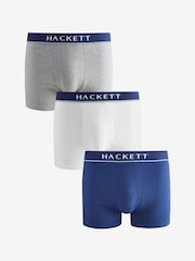Hackett 3 Pack Multi Cotton Elastane Boxer Trunks - Image 1 of 6
