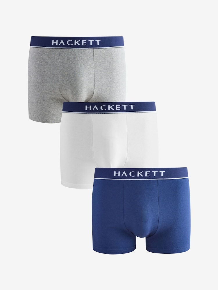 Hackett 3 Pack Multi Cotton Elastane Boxer Trunks - Image 1 of 6