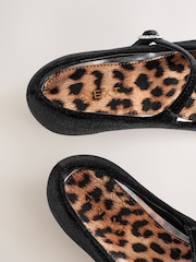 Black Velvet Heeled Mary Jane Shoes - Image 4 of 6