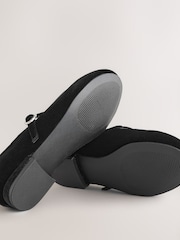Black Velvet Heeled Mary Jane Shoes - Image 6 of 6