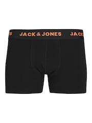 JACK & JONES Junior Logo Black Boxers 7 Pack - Image 2 of 7