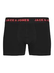 JACK & JONES Junior Logo Black Boxers 7 Pack - Image 5 of 7