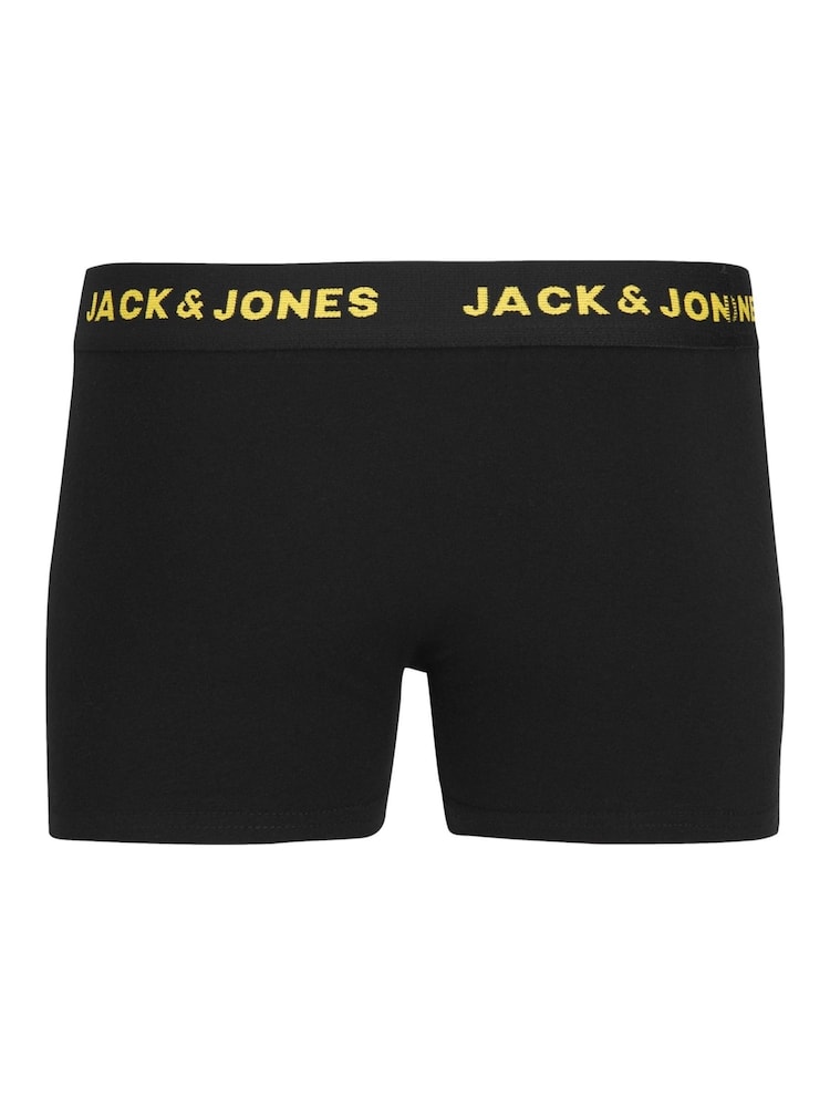 JACK & JONES Junior Logo Black Boxers 7 Pack - Image 6 of 7
