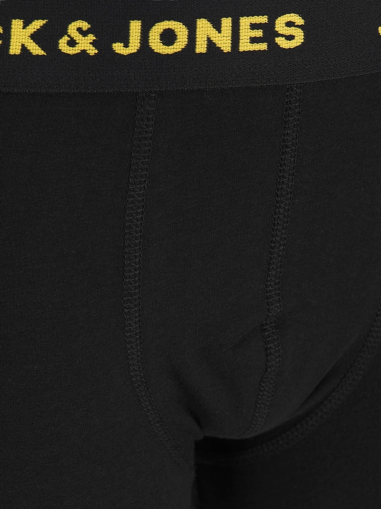 JACK & JONES Junior Logo Black Boxers 7 Pack - Image 7 of 7
