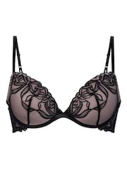 Zwart - Hunkemoller Pink Beau Padded Underwired Bra - Image 4 of 7