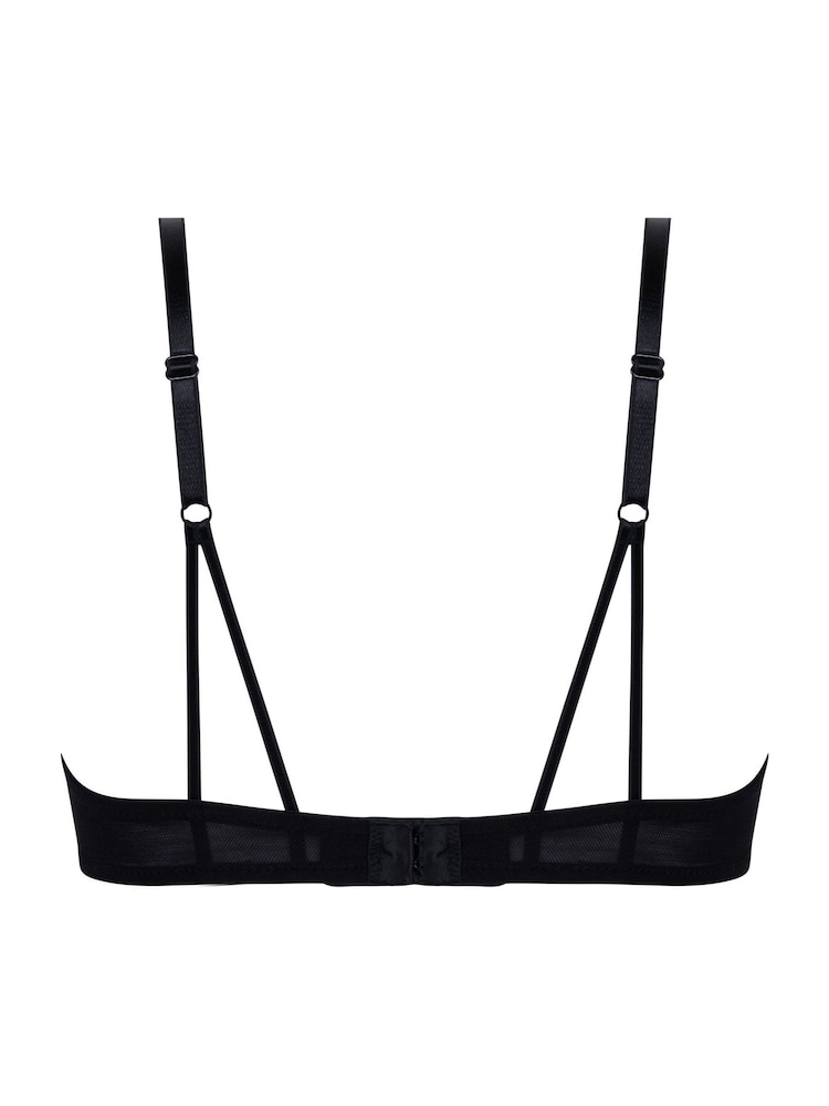 Zwart - Hunkemoller Pink Beau Padded Underwired Bra - Image 5 of 7
