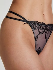 Negro - Hunkemoller Pink Beau Padded Underwired Knickers - Imagen 2 de 5