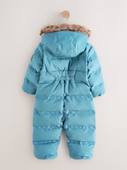 Blue Waterproof Padded Snowsuit (3mths-7yrs) - Image 4 of 5