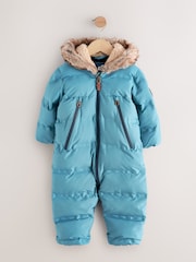 Blue Waterproof Padded Snowsuit (3mths-7yrs) - Image 5 of 5