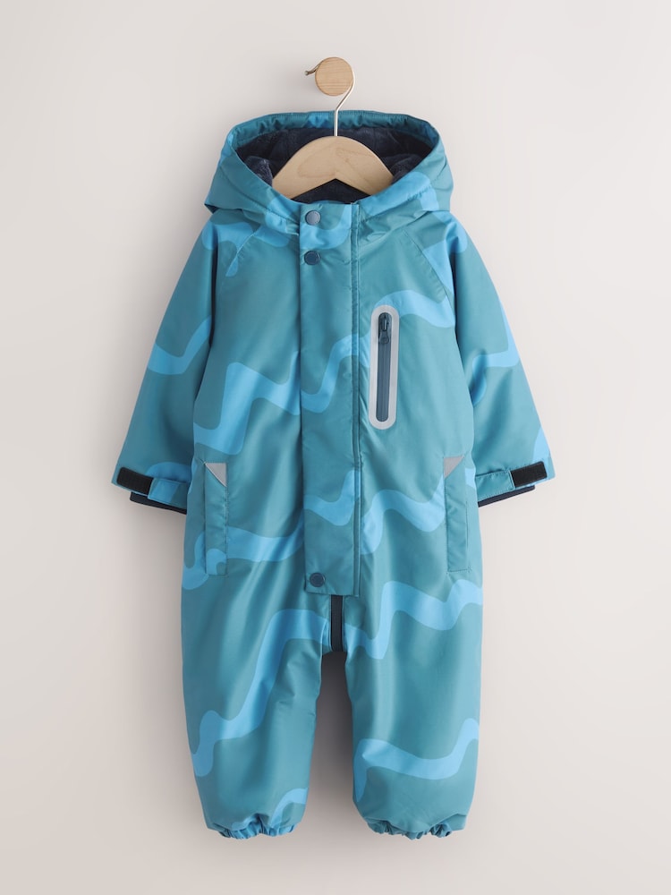 Blue Waterproof Snowsuit (3mths-7yrs) - Image 1 of 6