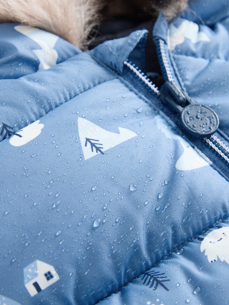 Blue Shower Resistant Snowsuit (3mths-7yrs) - Image 4 of 4 Blue Shower Resistant Snowsuit (3mths-7yrs) - Image 4 of 4