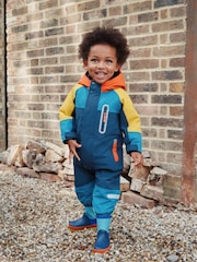 Navy Colourblock Waterproof Snowsuit (3mths-7yrs) - Image 1 of 5