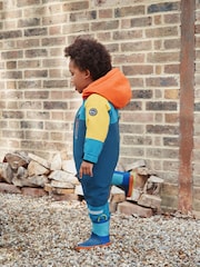 Navy Colourblock Waterproof Snowsuit (3mths-7yrs) - Image 3 of 5