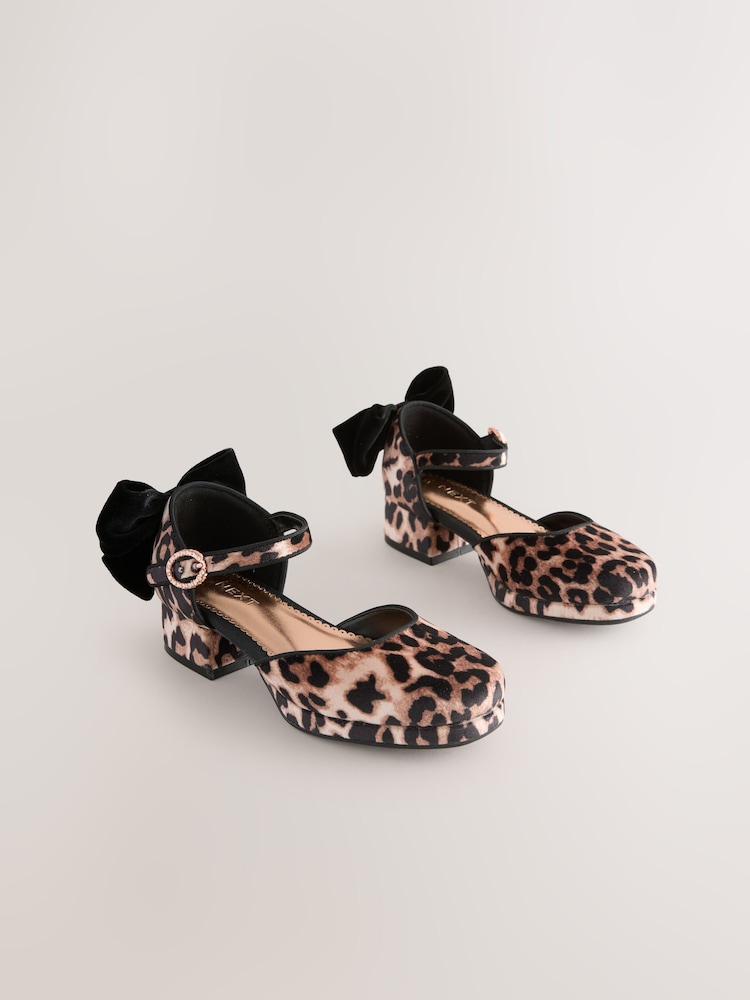 Leopard Print Platform Heel Occasion Shoes - Image 1 of 5