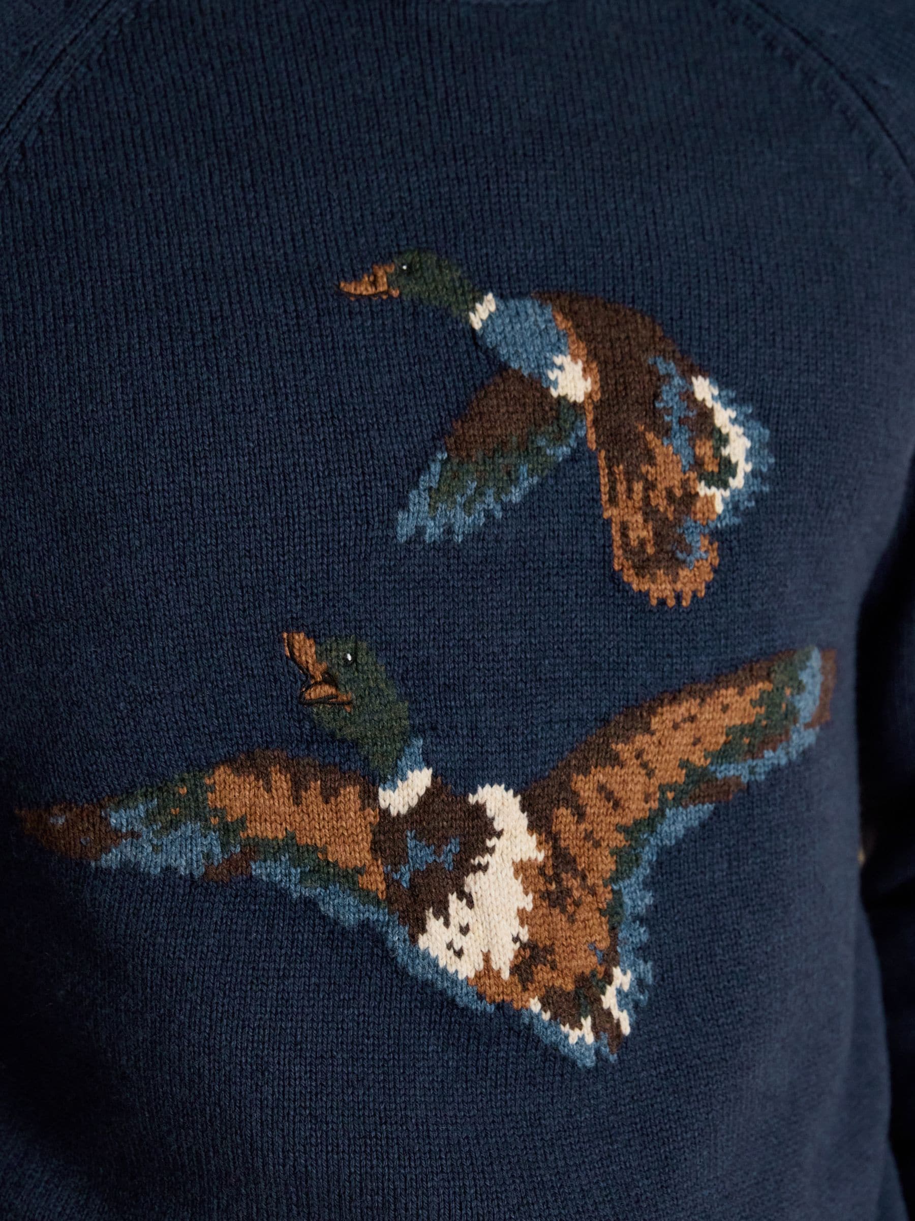 Buy Joules Duck Intarsia Blue Crew Neck Jumper from the Next UK