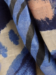 Blue Animal Print Spliced - Легкий шарф - Image 2 of 3
