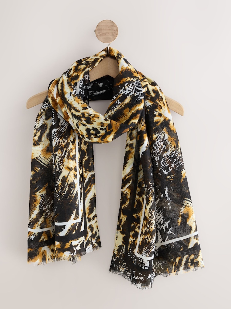 Mixed Animal Splice Lightweight Scarf - Image 1 of 3
