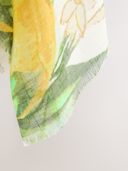 Lemon Print Lightweight Scarf - Image 2 of 3