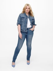 ONLY Curve Light Wash Denim Jacket - Imagen 4 de 6