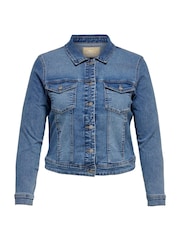 ONLY Curve Light Wash Denim Jacket - Imagen 6 de 6