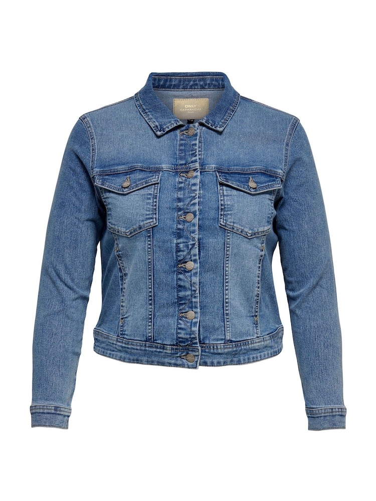 ONLY Curve Light Wash Denim Jacket - Imagen 6 de 6