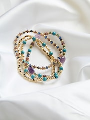 FatFace Multi Colour Multi Stretch Braclets - Image 2 of 2