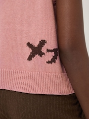 Jigsaw Pink Graffiti Lips Tank - Image 4 of 7